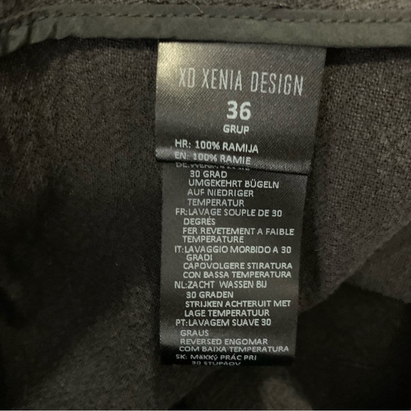 XD Xenia Design Dark Gray Buttoned Flare Leg Pants Size 36 NWT! $306 - Picture 7 of 13